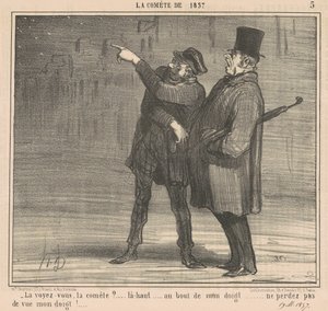 La voyez-vous la comète là-haut - Honoré Daumier