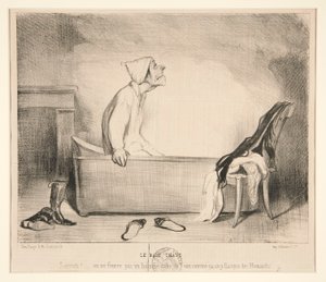 Le Bain Chaud. Sapristi! - Honoré Daumier