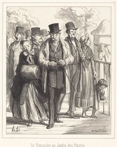Le Dimanche au Jardin des Plantes - Honoré Daumier