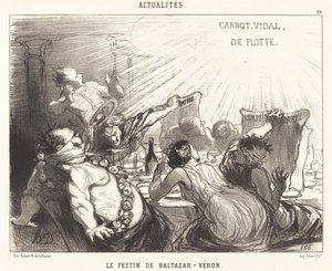 Le Festin de Baltazar - Honoré Daumier