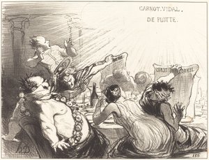Le Festin de Baltazar-Véron - Honoré Daumier