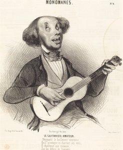 Le Guitariste-Amateur - Honoré Daumier