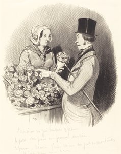 Le jour où il faut se montrer galant - Honoré Daumier