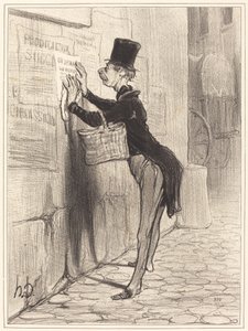 Le placeur - Honoré Daumier