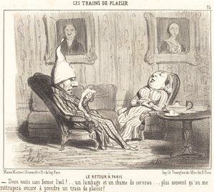 Le retour à Paris - Honoré Daumier