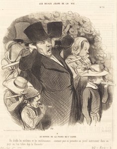 Le retour de la foire de Saint-Cloud - Honoré Daumier