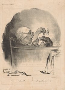 Le bain de famille - Honoré Daumier