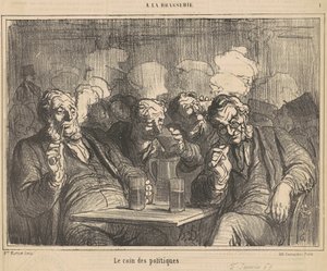Le coin des politiques - Honoré Daumier