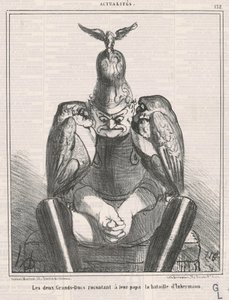 Le deux grands ducs racontant... Inkermann - Honoré Daumier