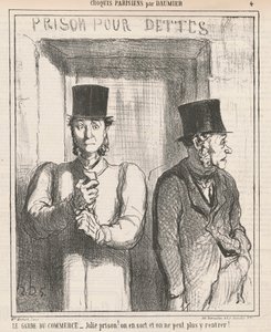 Le garde du commerce - Honoré Daumier