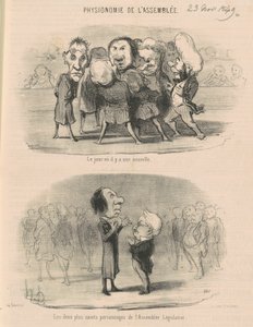 Le jour où il y a une nouvelle - Honoré Daumier