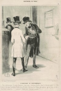 Le marchand de contremarques - Honoré Daumier