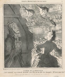 Le mère de la débutante - Honoré Daumier