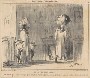 Le portier de Mr Vautour - Honoré Daumier