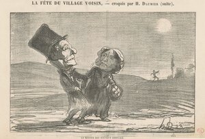 Le retour est souvent difficile - Honoré Daumier