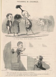 Le sauvage bineau faisant son entrée - Honoré Daumier