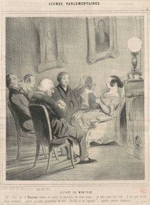 Lecteur du moniteur - Honoré Daumier