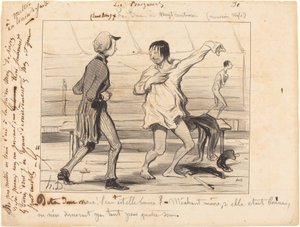 Les Bains à vingt centimes, nouveau style - Honoré Daumier