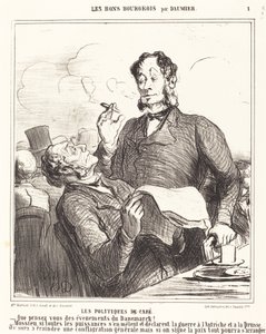 Les Politiques de café - Honoré Daumier