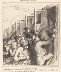 Les Trains de plaisir - Honoré Daumier