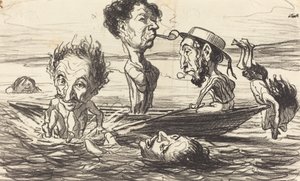 Les Tritons de la Seine - Honoré Daumier