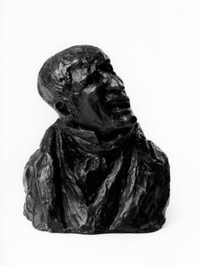 Les bustes chargés des « Célébrités du Juste Milieu » Portrait présumé (caricature) par Pierre Nicolas Berryer (1757-1841), avocat. Le snaggy. Sculpture par Honoré Daumier (1808-1879) 19ème siècle. Inv L 48.22 Dim en cm H 15 x L 1 Musée des Beaux-Arts
