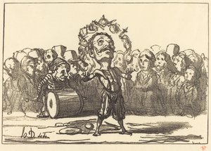 Les saltimbanques - Honoré Daumier