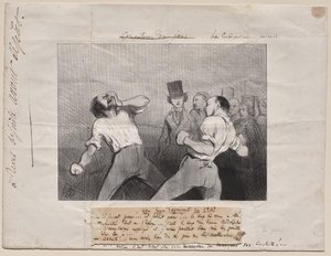 Leçon de compréhension en 1843 - Honoré Daumier