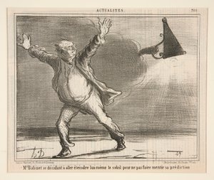 M. Babinet se décidant à aller éteindre lui-même - Honoré Daumier