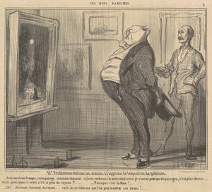 M. Prudhomme visitant les ateliers - Honoré Daumier