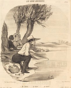 Ma femme... ça mord... ça mord! - Honoré Daumier