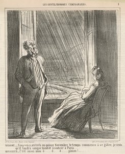 Madame ...Nous voici ... au quinze Novembre - Honoré Daumier