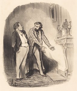 Mais monsieur le propriétaire, voyez... - Honoré Daumier