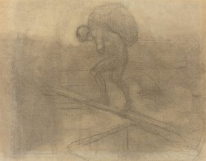 Homme portant un sac - Honoré Daumier