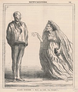 Merci, ma vieille, trop décrépite! - Honoré Daumier