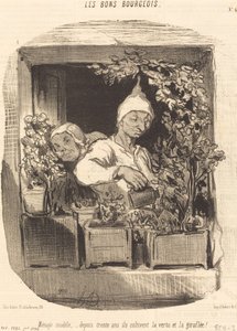 Ménage modèle... - Honoré Daumier