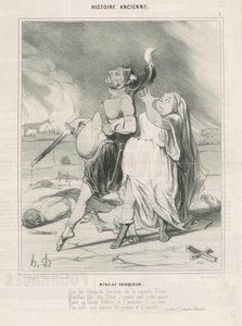 Ménélas vainqueur - Honoré Daumier