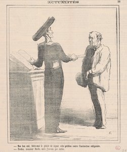 Mon bon ami, faites-moi le plaisir de signer - Honoré Daumier