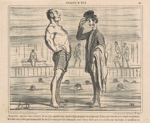 Monsieur, auriez-vous la bonté de me dire - Honoré Daumier