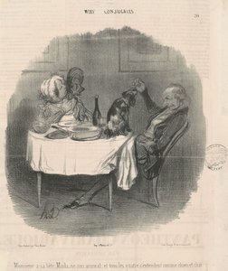 Monsieur a sa bête, Madame son animal - Honoré Daumier