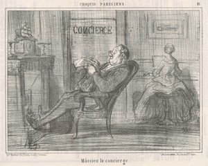 Monsieur le concierge - Honoré Daumier