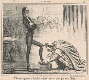 M. Hume se passant la fantaisie ... - Honoré Daumier