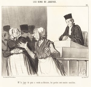M. le Juge de paix a rendu sa décision...