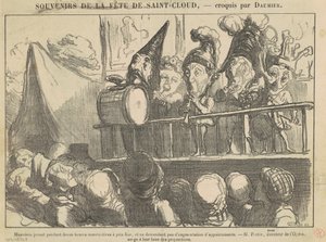 Musiciens jouant pendant douze heures - Honoré Daumier