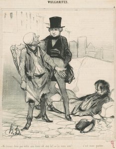 Ne laissez donc pas votre ami dans cet état-là ! - Honoré Daumier