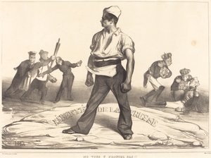 Ne vous y frottez pas!! - Honoré Daumier