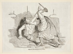 Néron assassinant sa mère - Honoré Daumier