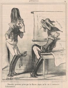 Nouvelles positions prises par les russes - Honoré Daumier