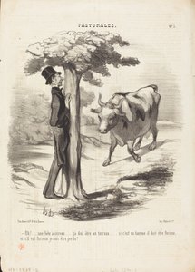 Oh!... une bête à cornes... - Honoré Daumier