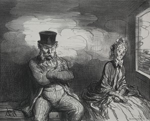 Dans le train : Un agréable compagnon - Honoré Daumier